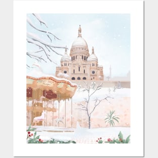 Winter in Paris Posters and Art